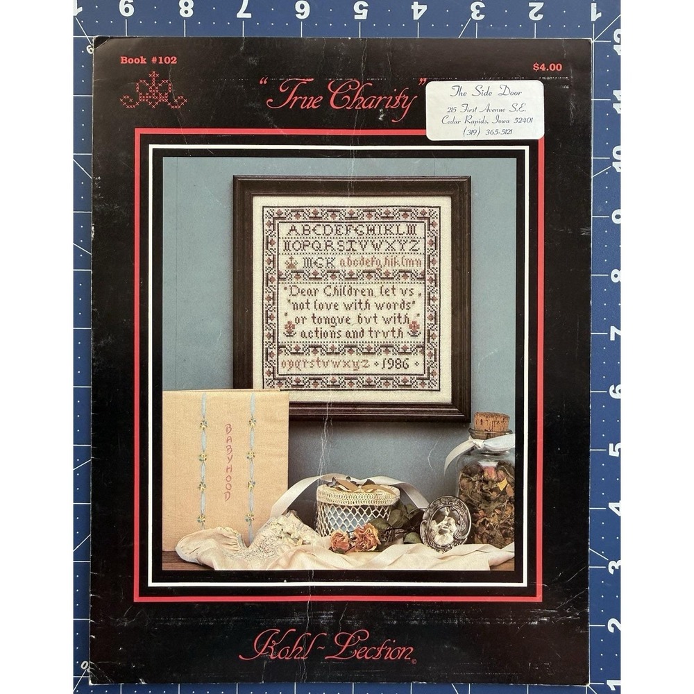 True Charity Sampler Pattern Chart Booklet Kohl-Lection 1987 - Picture 2 of 4